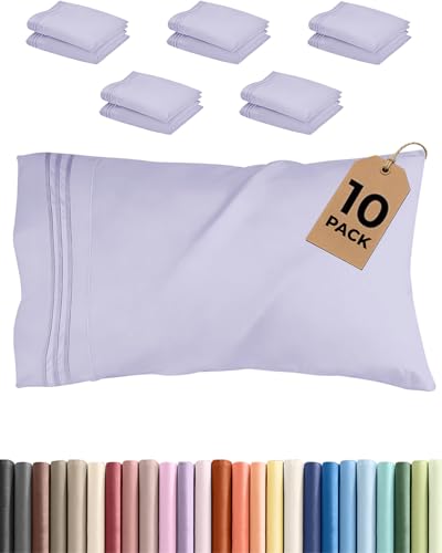 King Standard Pillow Cases Set of 10 (10 Count)