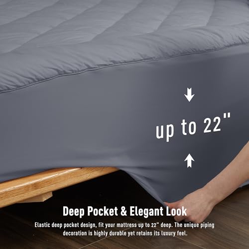 Cal King Mattress Pad Cotton Quilted Cover