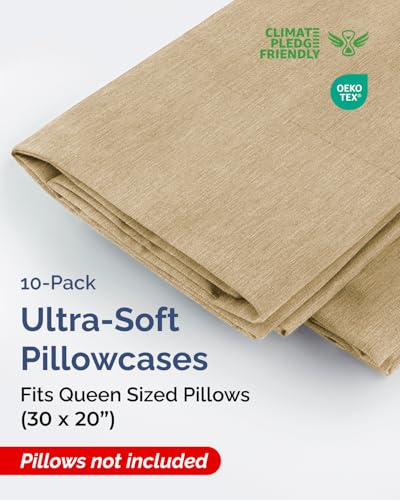 Queen Pillow Cases Set of 10 (10 Count)