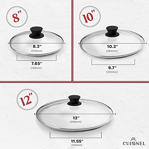 Cast Iron Skillets Set + Glass Lids