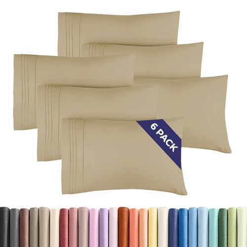 Queen Pillow Cases Set of 6 (6 Count)