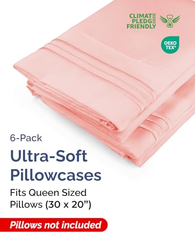 Queen Pillow Cases Set of 6 (6 Count)