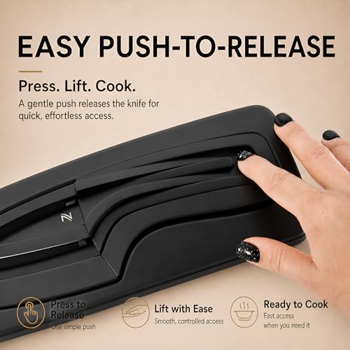 Magnetic Kitchen Knife Set (4 Count)