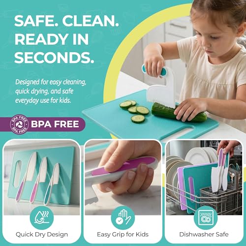 Jr. Kids Knife Set for Real Cooking (6 Count)