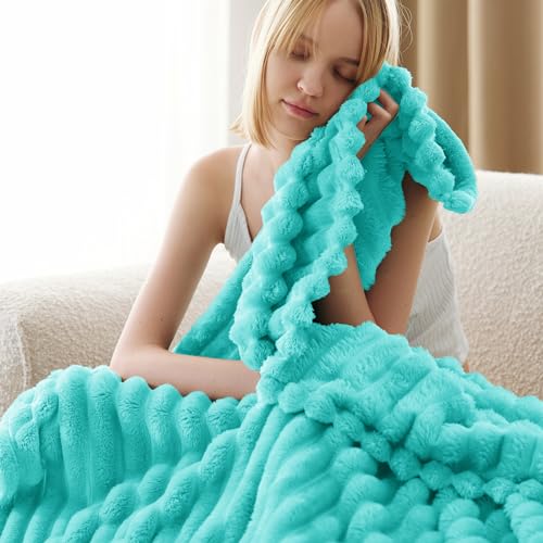 Soft Twin XL Blanket for Bed Dorm Blue Fog 66"x90"