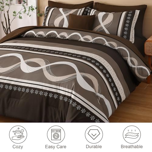 Brown Comforter Set Full Size