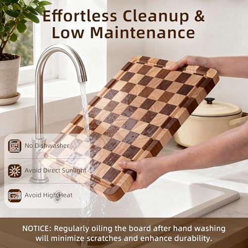 Checkered Cutting Board for Kitchen