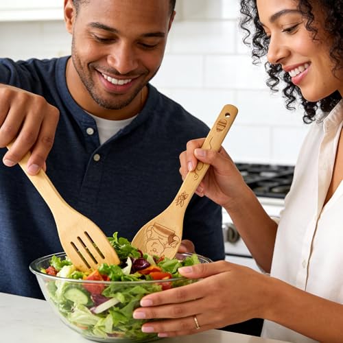 Bear Wooden Spoons for Cooking (5 Count)