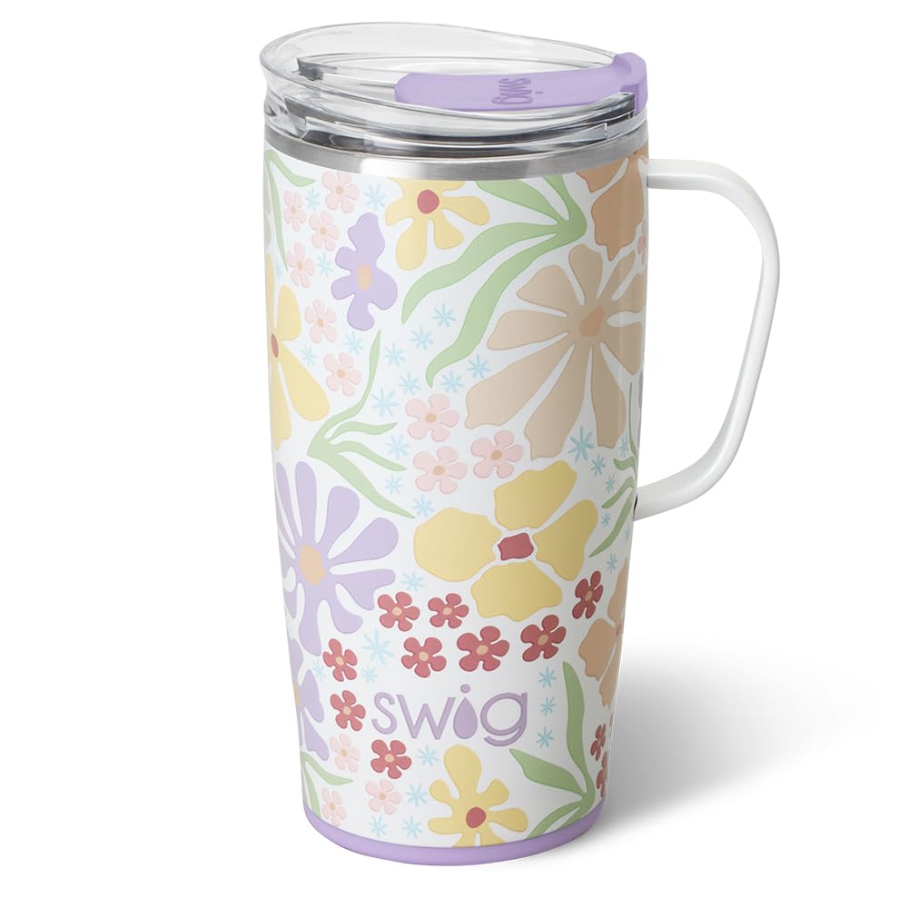 22oz Insulated Travel Mug with Handle & Lid