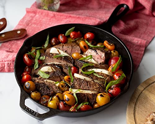 Pre Seasoned Cast Iron Skillet with Hot Handle Holder