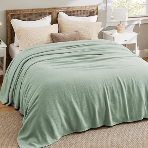 GentleSoft 100% Cotton Blanket King Size for Bed