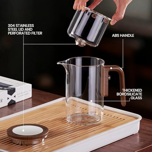 Enchant Series Glass Magic Teapot with Magnetic Infuser