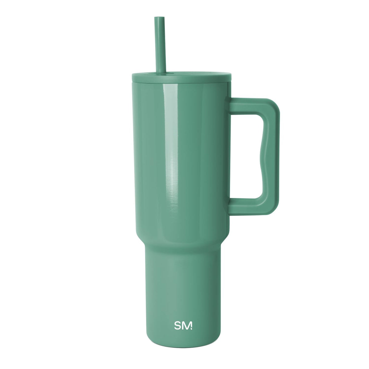 Tumbler with Handle and Straw