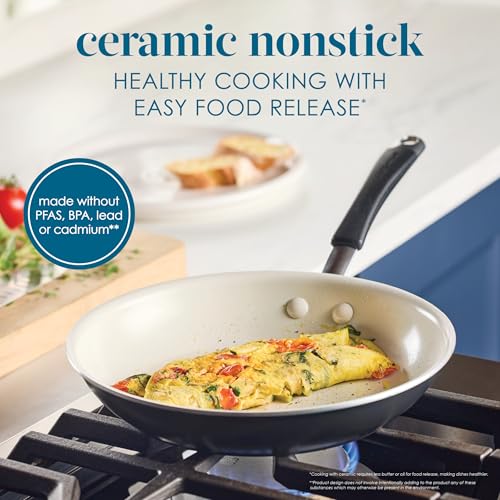 Cucina Ceramic Nonstick Cookware Pots and Pans Set