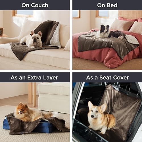 Waterproof Blanket for Bed Soft Sherpa Fleece Throw
