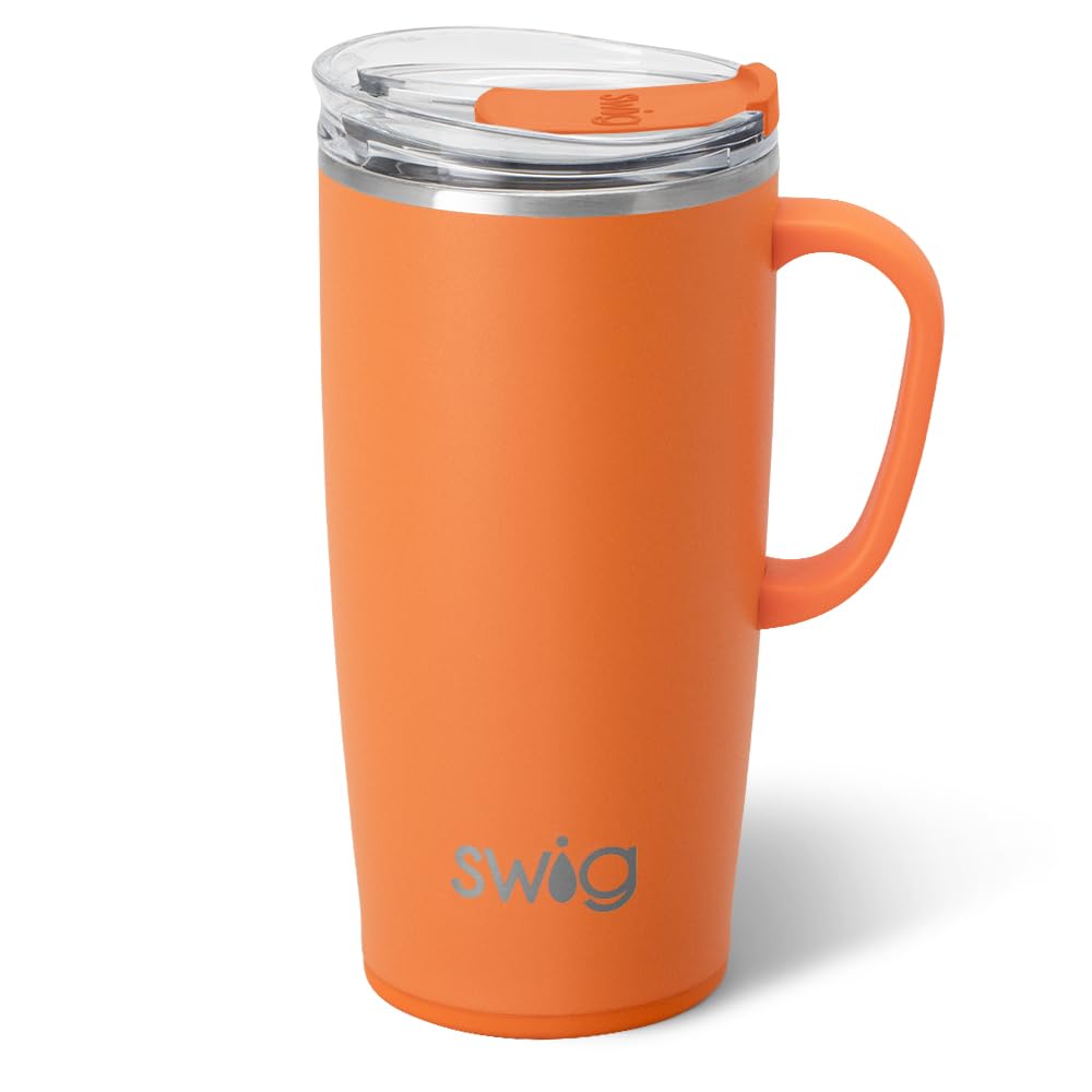 22oz Insulated Travel Mug with Handle & Lid