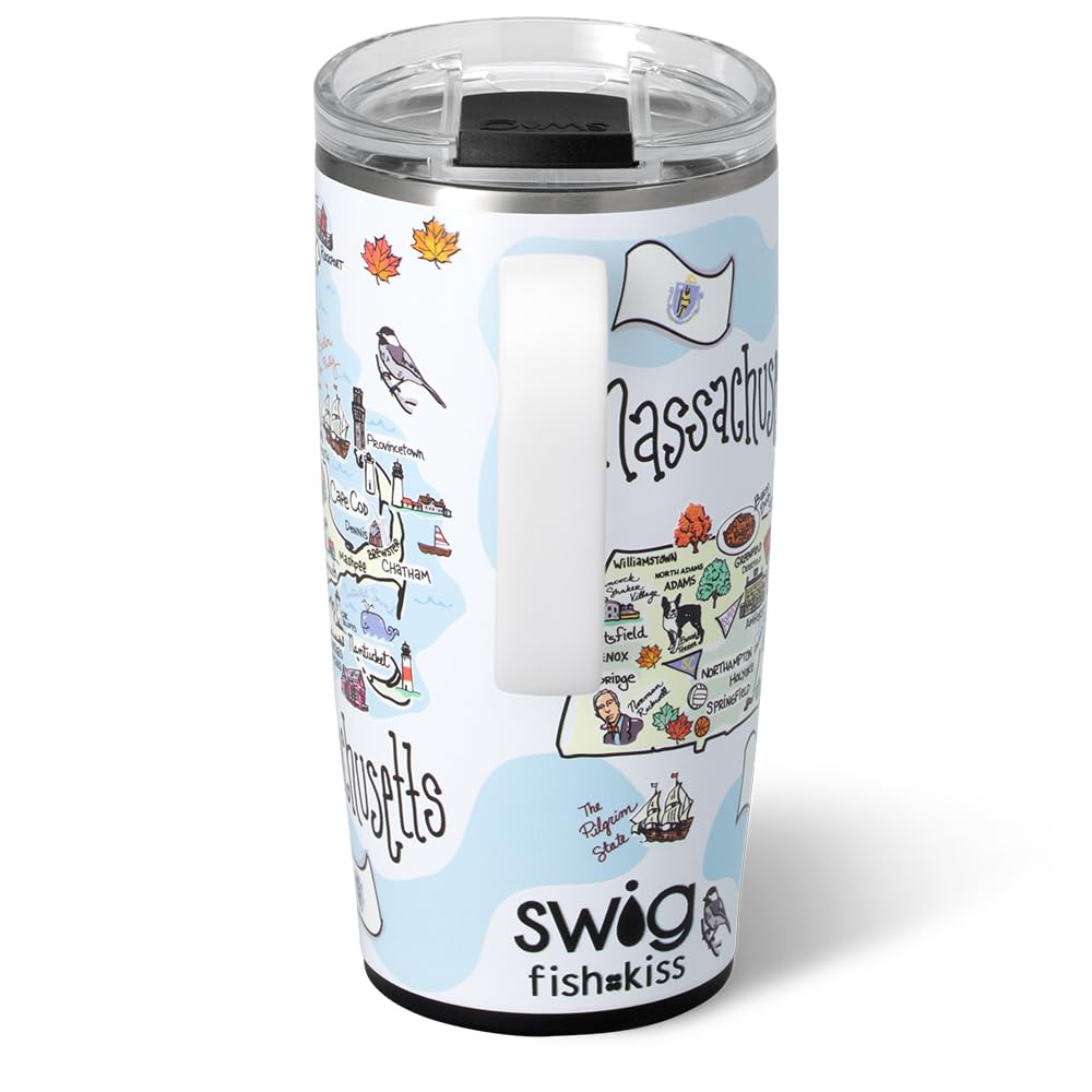 22oz Insulated Travel Mug with Handle & Lid