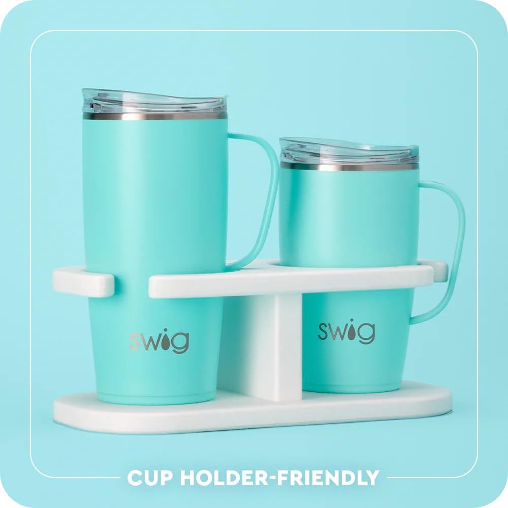 18oz Insulated Travel Mug with Handle & Lid