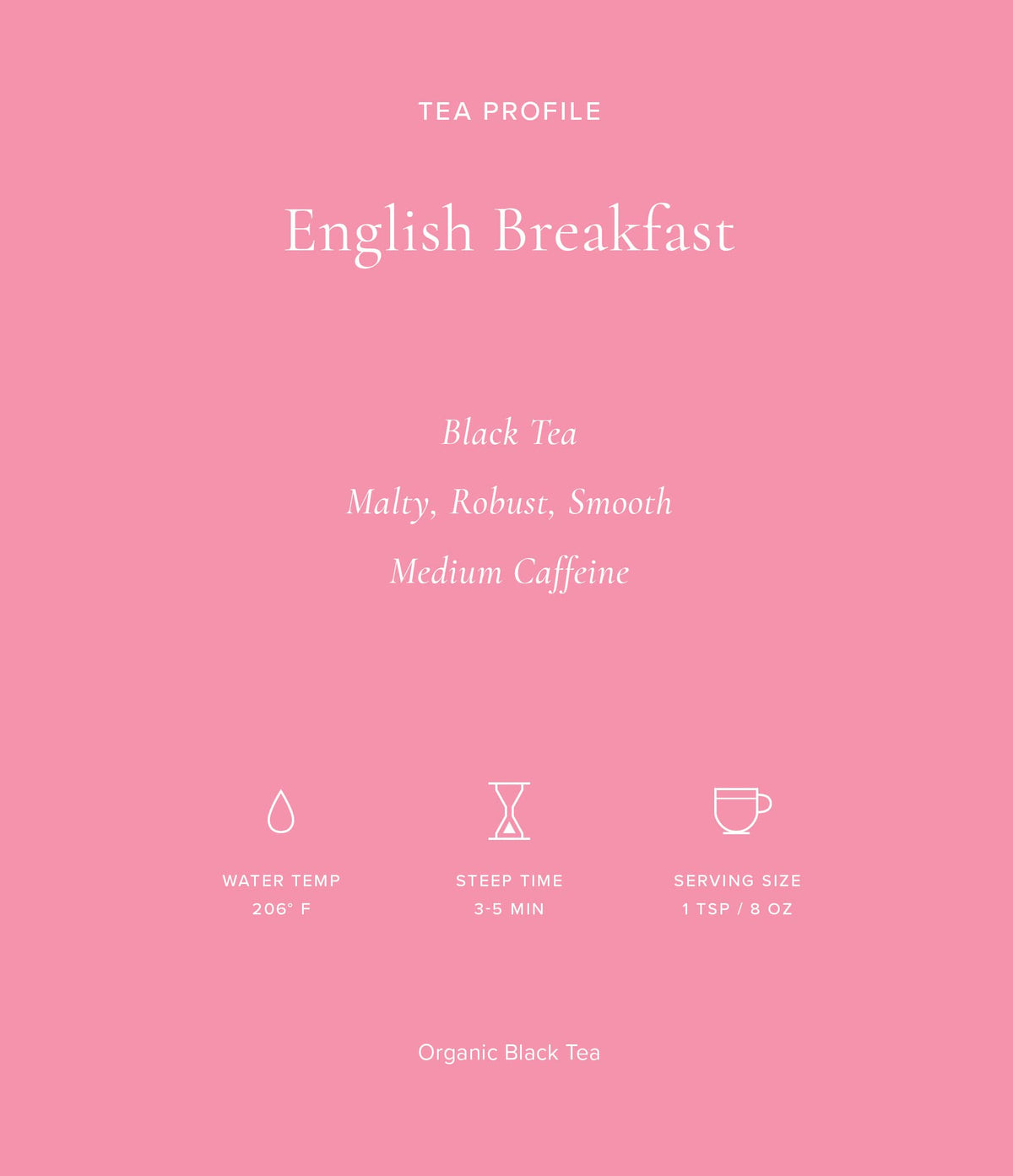 Organic English Breakfast Tea Bags (12 Count)