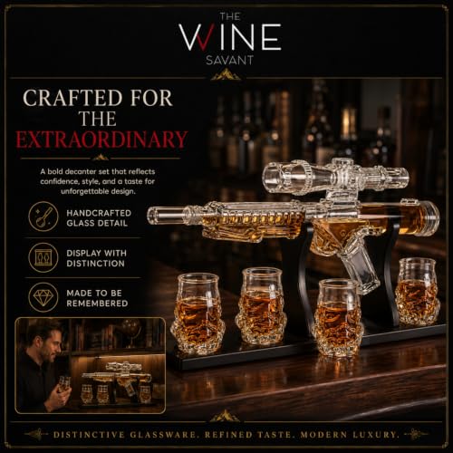 Sci Fi Space Blaster Whiskey Decanter Set