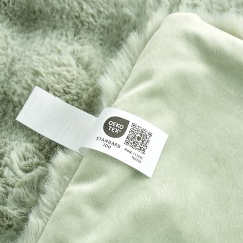 Faux Fur Throw Blanket for Couch