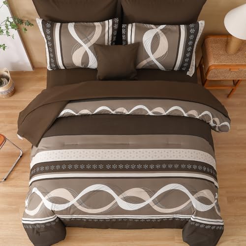 Brown Comforter Set Full Size