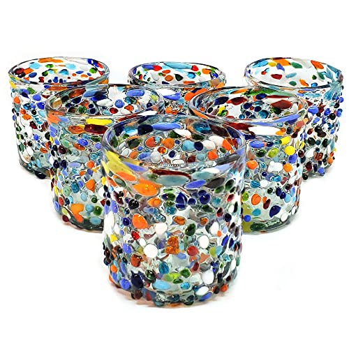 Confetti Rocks 8 oz DOF Glasses (6 Count)