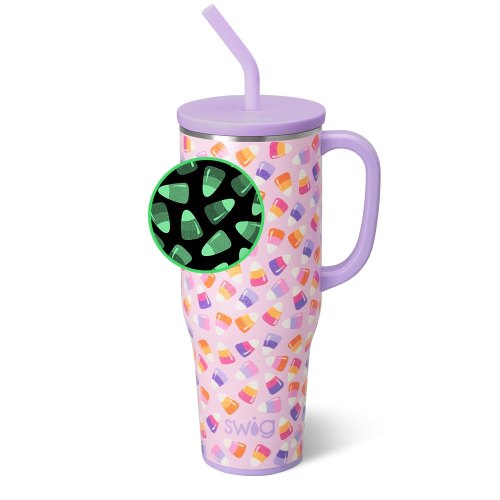 40oz Insulated Mega Mug with Handle & Straw
