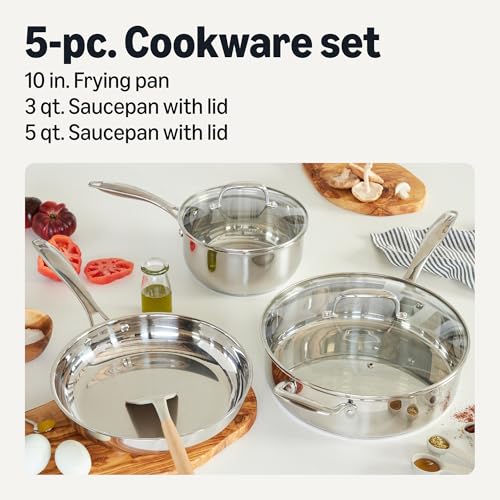 Stainless Steel Cookware Set (5 Count)