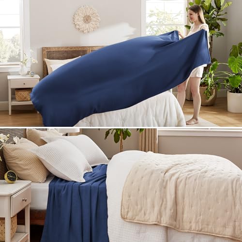 GentleSoft 100% Cotton Blanket King Size for Bed