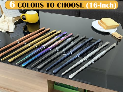 2 Pcs 16 Inch Kitchen Tweezers Extra Long Tweezer Tongs (2 Count)