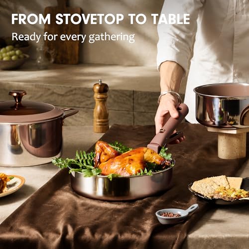 22pcs Hybrid Nonstick Pots and Pans Set