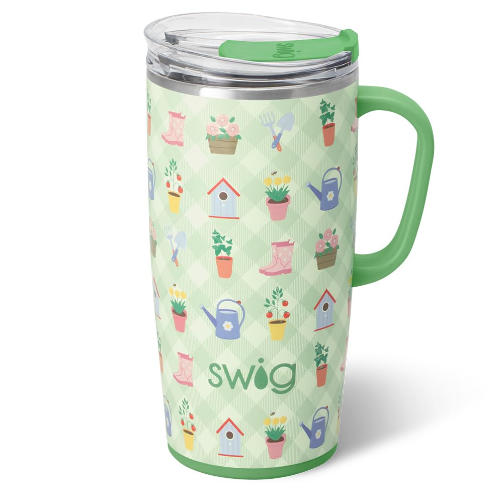 22oz Insulated Travel Mug with Handle & Lid