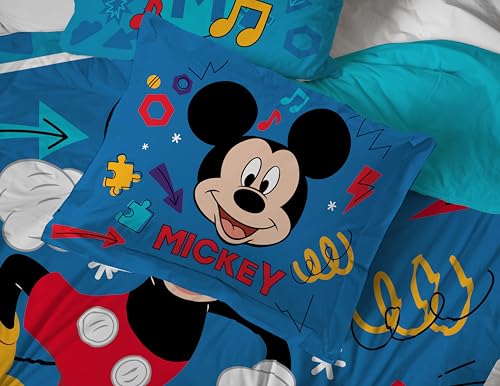 Disney Mickey Mouse Twin Comforter Set 5 Piece Kids Cartoon Bedding