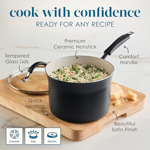 Cucina Ceramic Nonstick Cookware Pots and Pans Set