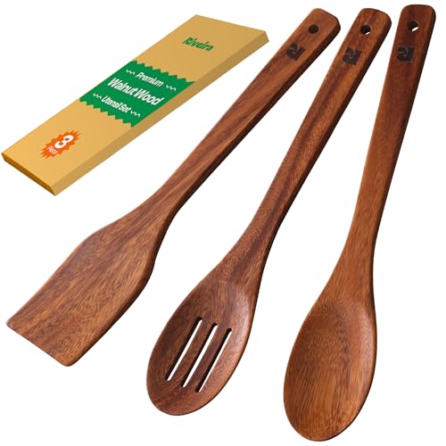 Walnut Wooden Spoons for Cooking Set of 3 (3 Count)