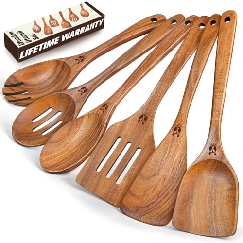 Wooden Spoons for Cooking (6 Count)