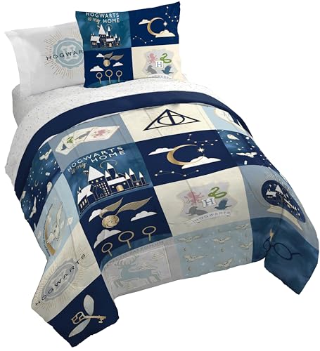 Harry Potter Queen Comforter Set 7 Piece Soft Hogwarts Bedding