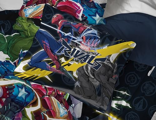 Marvel Rivals Queen Comforter Set 7 Piece Soft Bedding for Boys