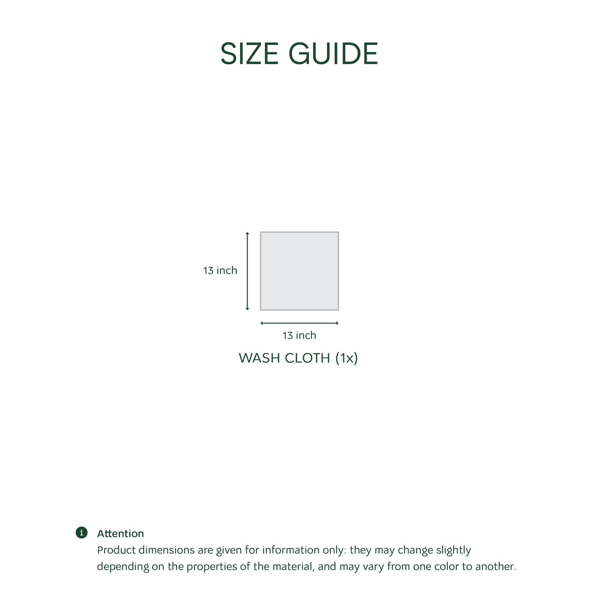 Heritage 100% Supima Cotton Wash Cloth 13" x 13"