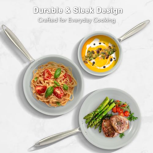5 Piece Ceramic Nonstick Pots and Pans