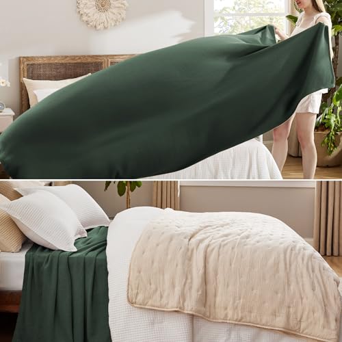 GentleSoft 100% Cotton Blanket King Size for Bed