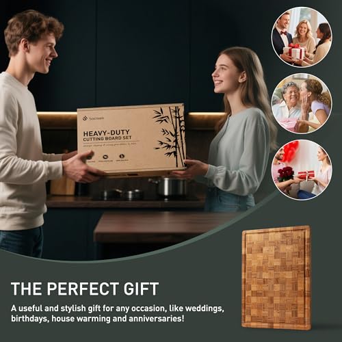 Extra Large Bamboo Wooden Cutting Board Wood Cutting Boards for Kitchen