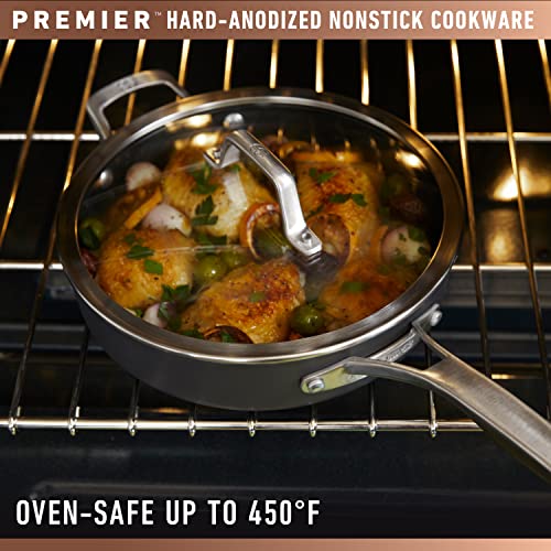 Premier Hard Anodized Nonstick Sauce Pan with Lid