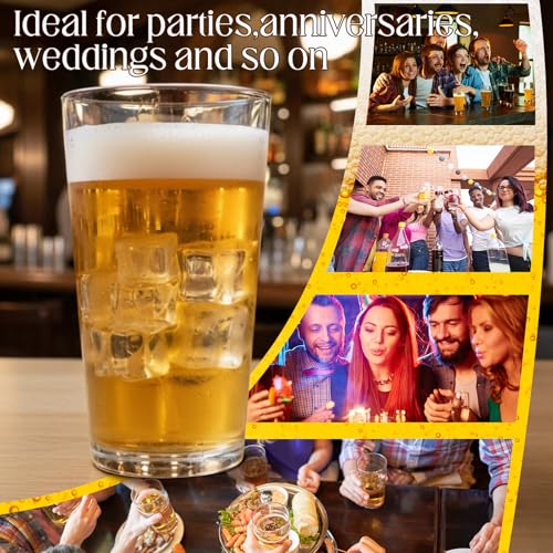 12 Pack Pint Beer Glasses Set Pint Glasses Drinking for Beverages (12 Count)