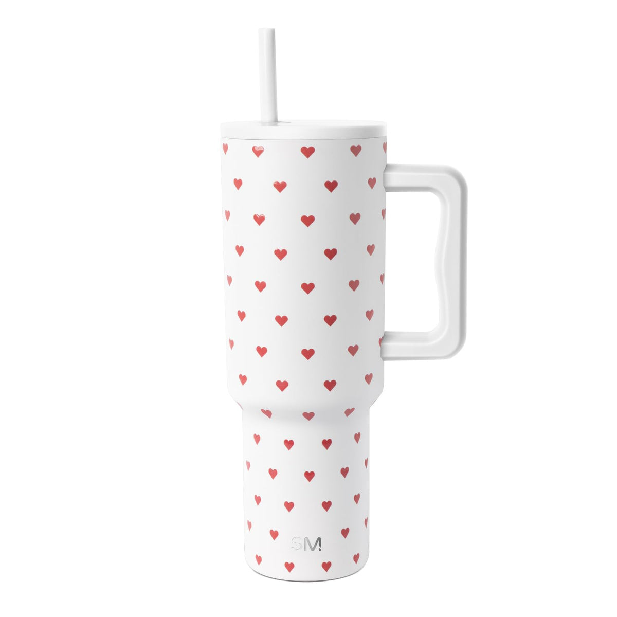 Tumbler with Handle and Straw