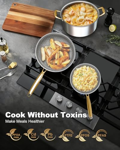 Non Stick Frying Pots and Pans Set