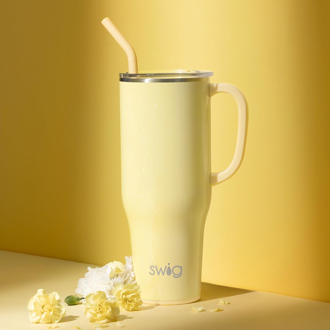 40oz Insulated Mega Mug with Handle & Straw