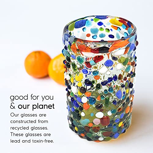 Confetti Rocks 9 oz Juice Glasses (6 Count)