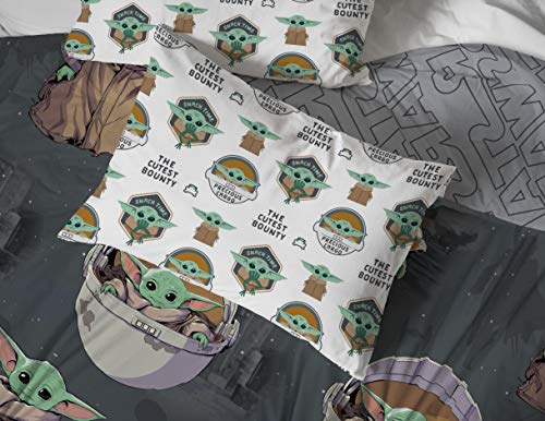 Star Wars Mandalorian Full Size Comforter Set 5 Piece Kids Bedding